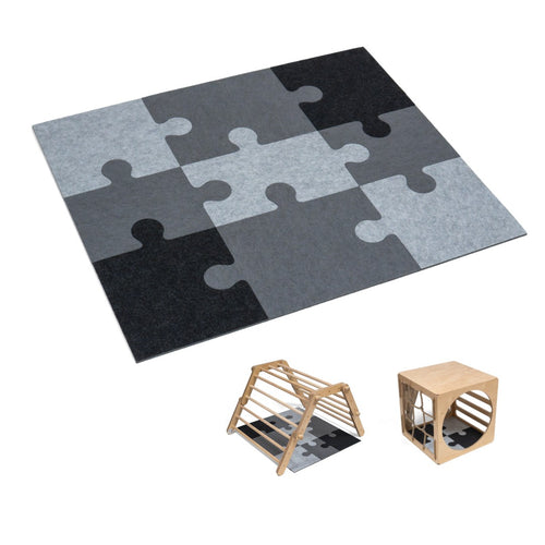 9-piece Felt Puzzle Playmat - Add-on for Climbing Toys
