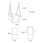 Indoor Baby Swing, Square - Olive Green