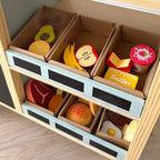 Large Multifunctional Wooden Food Truck Stand, 73 pcs