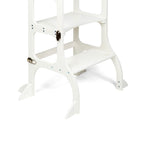 STEP'n'SIT® Convertible 2-in-1 Helper Tower/Table With Support Legs - White